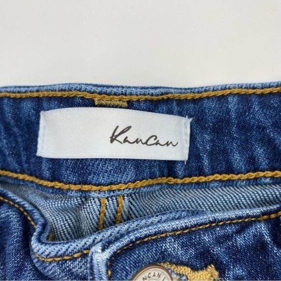 Kancan Milan High Rise Mom Jeans Distressed Busted Knee high rise - Picture 8 of 8